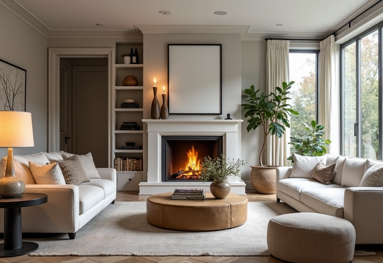 AI generated French living room